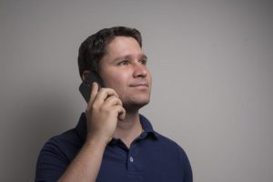 on the phone
